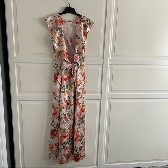 Hutch x Anthropologie Ella white floral print open back maxi dress 20406 - Picture 4 of 13